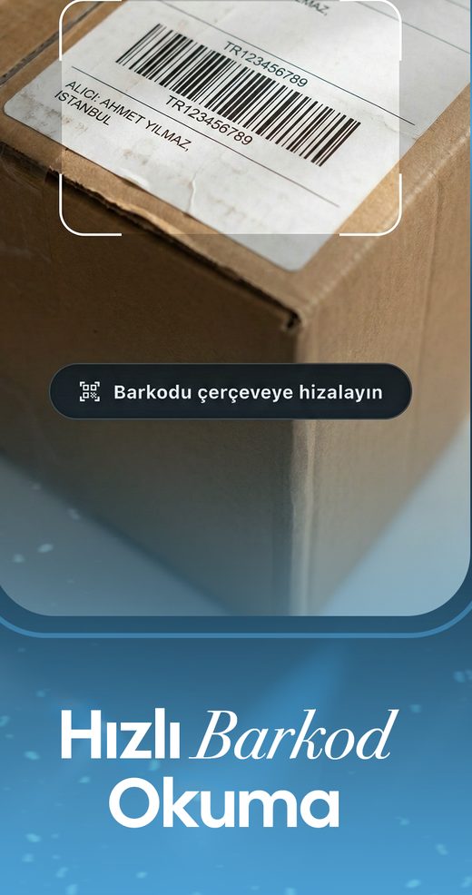 Sentos mobil uygulama barkod okuyucu ekranı